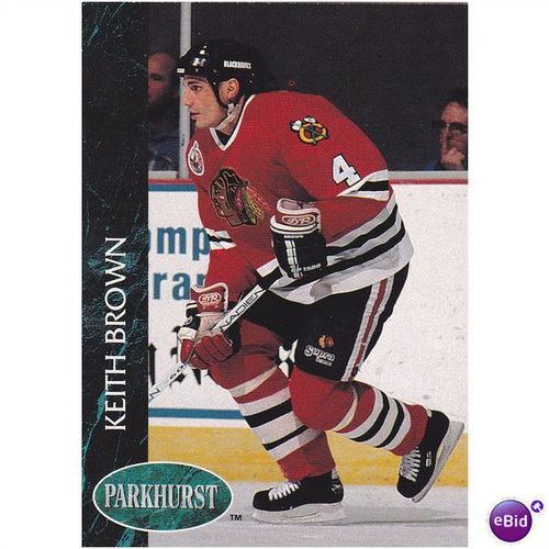 Parkhurst Pro Set Inc NHL Ice Hockey 1993 Keith Brown Chicago Blackhawks No 274