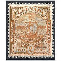 Grenada 1906 SG79 2d Orange Mounted Mint .. .