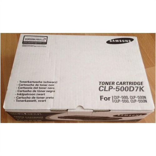 Original SAMSUNG CLP-500D7K Black Toner for CLP-500 / 550 Laser Printer - SEALED