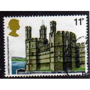 Great Britain 1978 Historic Buildings 11p Caernarvon Used SG 1056 Sc 833 stamp