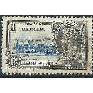 Bermuda 1935 SG95 1 1/2d Ultramarine & Grey Silver Jubilee Fine Used