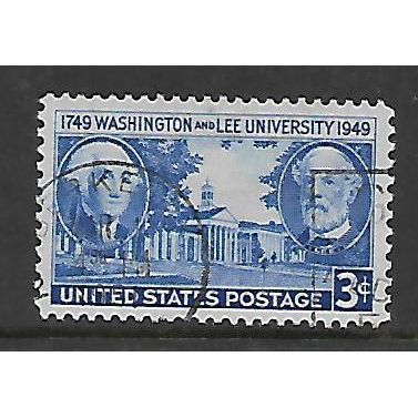 USA 1950 3c BLUE WASHINGTON LEE UNIVERSITY SG 979 FINE USED