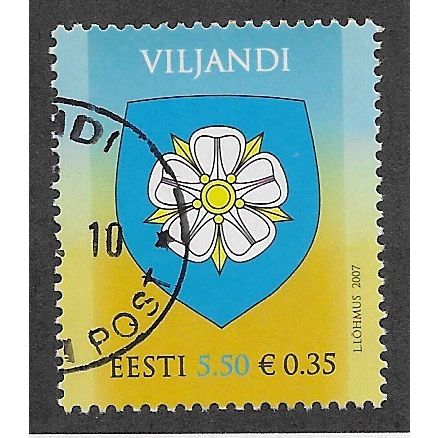 EST 2007 5.50K 'VILJANDI CITY' FINE USED (EBID63-623)