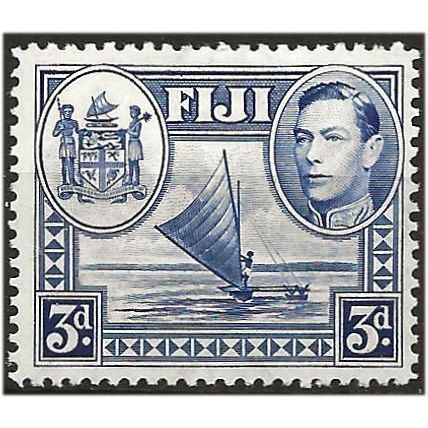 Fiji 1938 SG257 3d Blue Mounted Mint .....