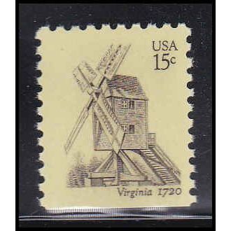 1738 15c Windmill Fine MNH Dry Gum BPS Bot V4674 (5)
