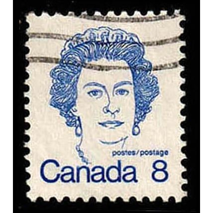 Canada 1973 Queen Elizabeth II 8c Used Stamp. QE II