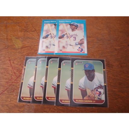 1987 7-Cards, All Rc's, RUBEN SIERRA, HOF, Rangers