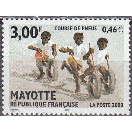 Mayotte 2000 Michel 85 Neuf ** Cote (2002) 2.10 € Course de pneus