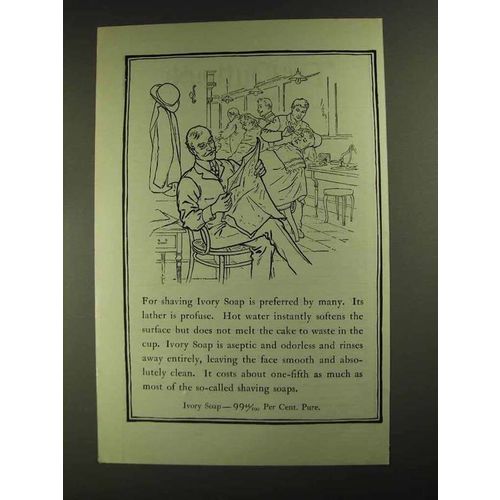 1903 Ivory Soap Ad - For Shaving Ivory is Preferred