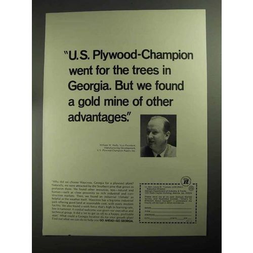 1968 Georgia Industry Ad - U.S. Plywood-Champion