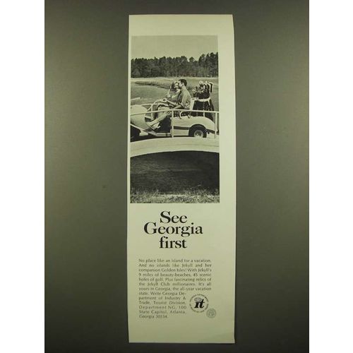 1968 Georgia Tourism Ad - See Georgia First