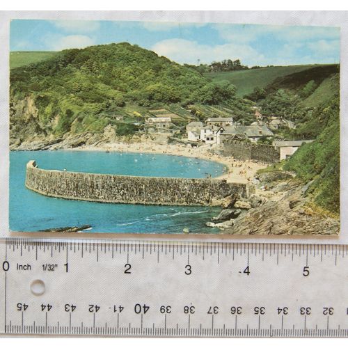 1971 postcard Polkerris, Cornwall