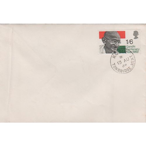 GB 1969 Ghandi FDC Tonbridge pm see rest