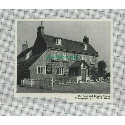 C1681) The Rose & Crown Tewin Hertfordshire - 1967 Clip SMALL!