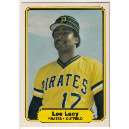 1982 Fleer baseball card 483 Lee Lacy– Pirates