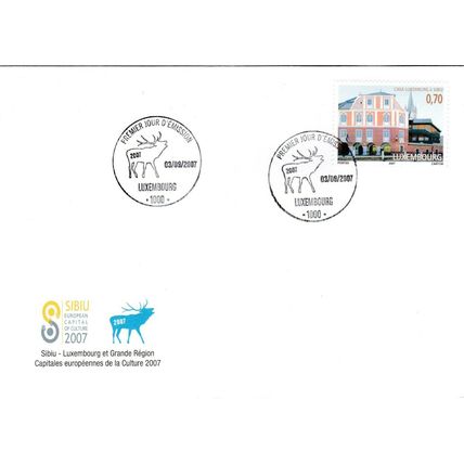 Luxembourg 2007 European Capital of Culture FDC special cancel Unaddressed VGC