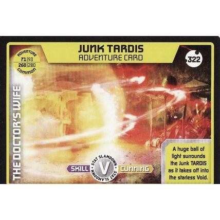 Doctor Who Monster Invasion Extreme TCG 322 Junk Tardis