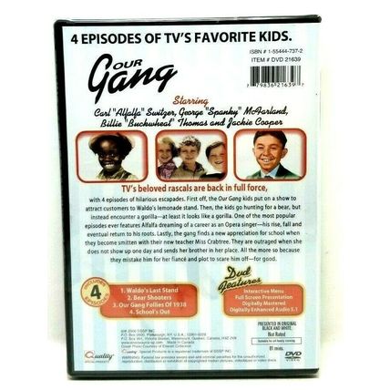 Our Gang - Little Rascals Collection DVD, 2006, Original B&W New Sealed (L25)
