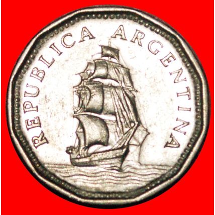 SHIP (1961-1968): ARGENTINA ★ 5 PESOS 1963! LOW START ★ NO RESERVE!