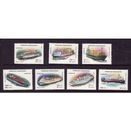 MADAGASKAR 1994 SHIPS SET 7 VALS U/M MINT