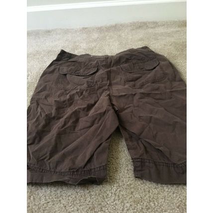 St. John's Bay Women's Casual Shorts Zip & Button Pockets Brown Size 8