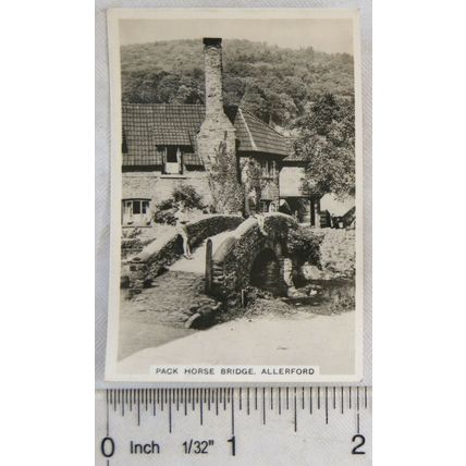 1938 Senior Service Bridges of Britain 25 Pack Horse Bridge, Allerford