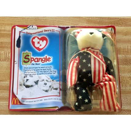 TY Teenie Bean Babies McDonalds 2000 Spangle the Bear New in Package