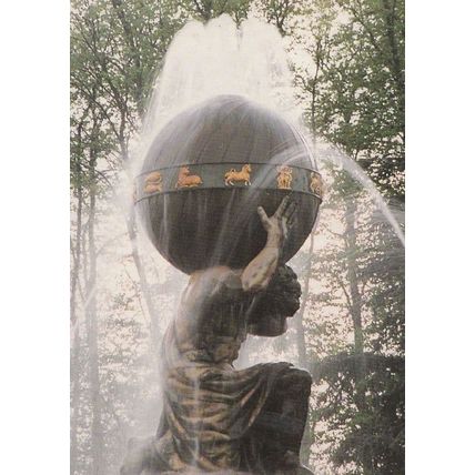 Castle Howard Charles Atlas Statue Yorkshire Superb Close Up Postcard