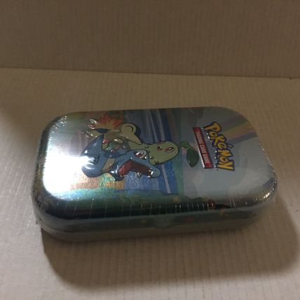 NEW Pokemon Shikishi & Chikorita Mini Tin