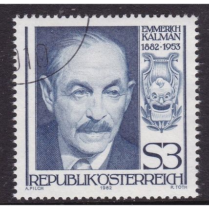 Austria 1982 Emmerich Kalman Fine Used SG 1947 VGC