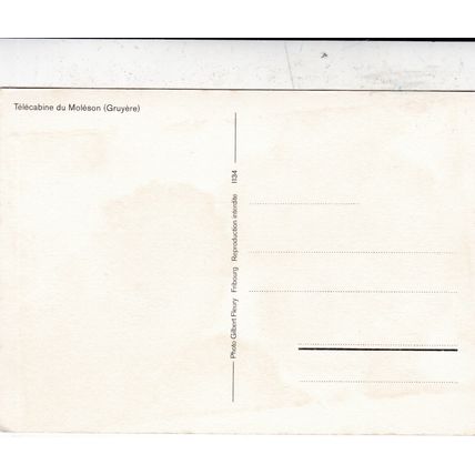 Moleson telecabin Switzerland Postcard unused VGC