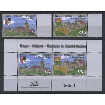 Burgen im Mansfeld / Castles of Mansfeld County **/MNH 2015