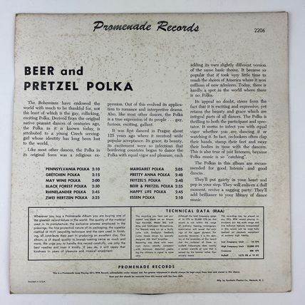 Stanley Polaski Polka Party & His Orchestra Beer & Pretzels Polkas Vinyl Record