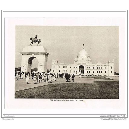 VICTORIA MEMORIAL HALL, CALCUTTA, INDIA, BOOK ILLUSTRATION (PRINT) 1922