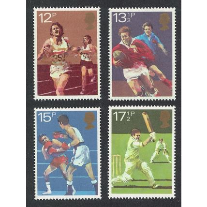 Great Britain Boxing Rugby Cricket Athletics Sport Centenaries 4v 1980 MNH