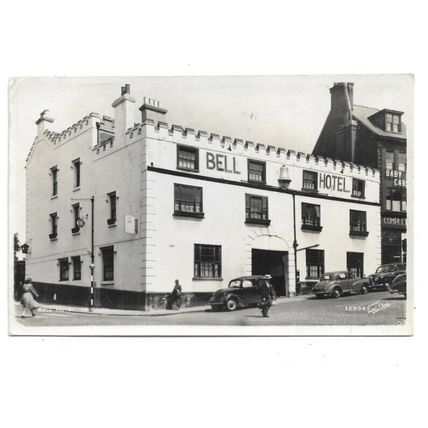 Bell Hotel, Norwich, Norfolk, RP Postcard.