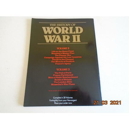 The History of World War II Volume One Orbis Publications