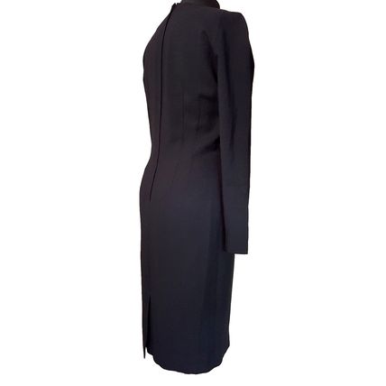Bichon by Sarah Edwards Designer Black Vintage Dress Size 10 UK