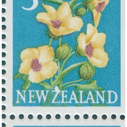 New Zealand 1967 3c Puarangi variety White flaw on 'Z' of 'ZEALAND' SG849var MNH