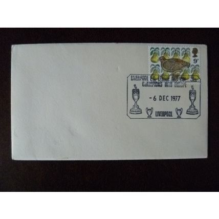 1977 Liverpool FC League European special handstamp football cover stamp