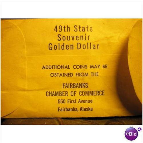 1959 Alaskan Statehood Gold Plated Token (FRE SHIP)