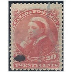 Canada 1893 SG115 20c Vermillion Good++/Fine Used