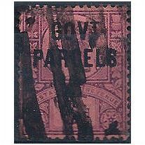 1887 O66 6d Purple/Red Government Parcels Good Used