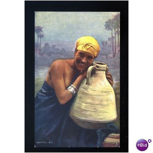 TUCK OILETTE Postcard 7200 "Egyptian Girl"