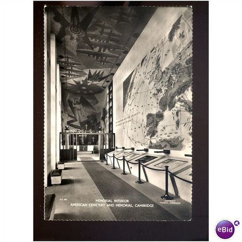 CAMBRIDGE American Memorial Interior Postcard by Stearn's (L.C. 322)