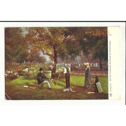 1450 LONDON Hyde Park Artists Tuck Oilette Postcard