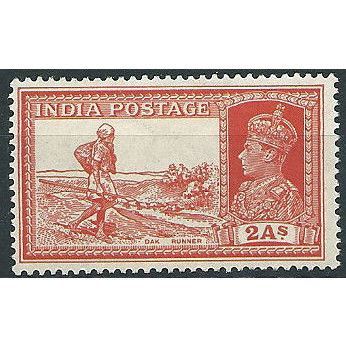 India 1937 SG251 2a Vermillion Mounted Mint ....