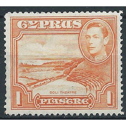 Cyprus 1938 SG154 1pi Orange Mounted Mint.. .