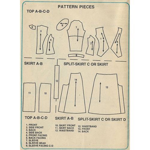 McCalls 5815 Sewing Pattern Misses Two Piece Dress Size 6 8 10 ca. 1992 Used