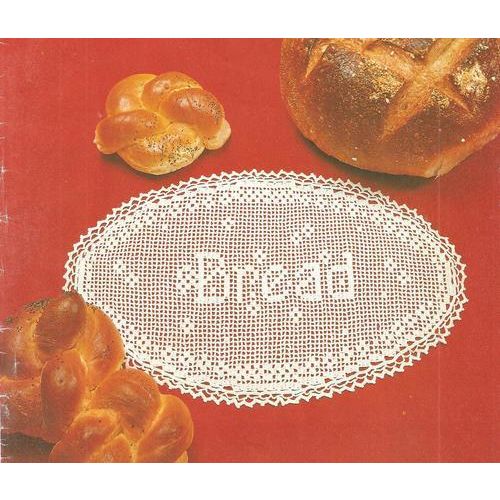 Crochet Doily Pattern Bread Tray Doily (4)